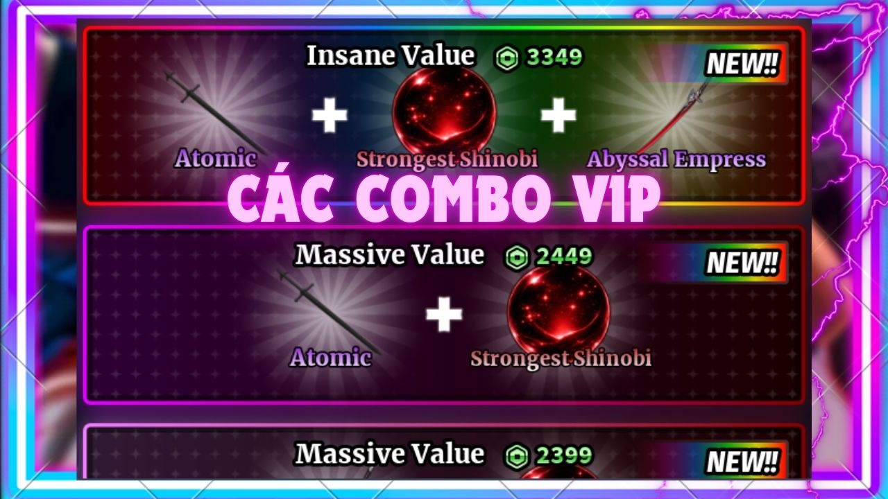 CÁC COMBO VIP HINH ANIME